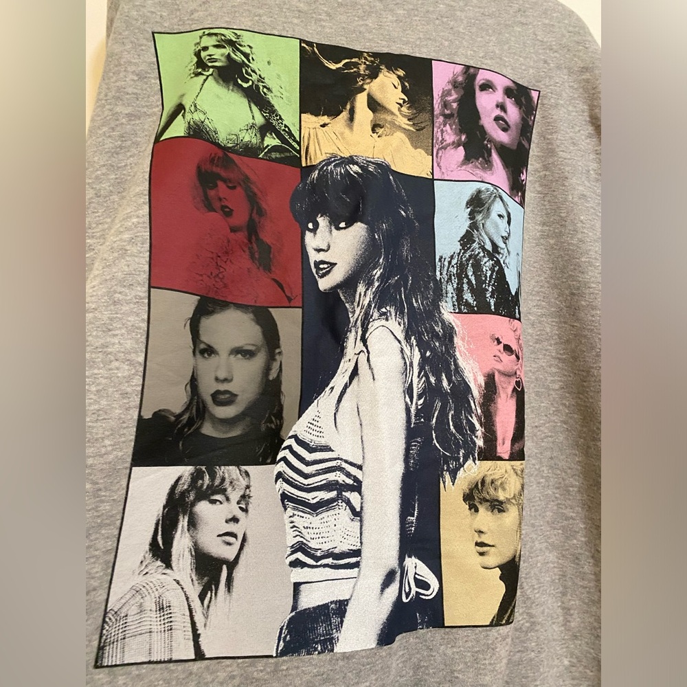 Taylor Swift Eras Tour Gray Quarter Zip 2xl xxl Midnights Version